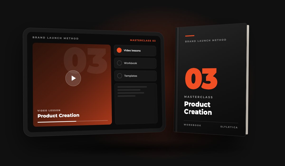 Product Creation masterclass and workbook